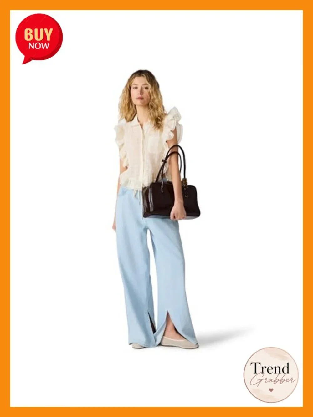 Faux Leather Satchel Handbag with Zipper Closure and Shoulder Strap